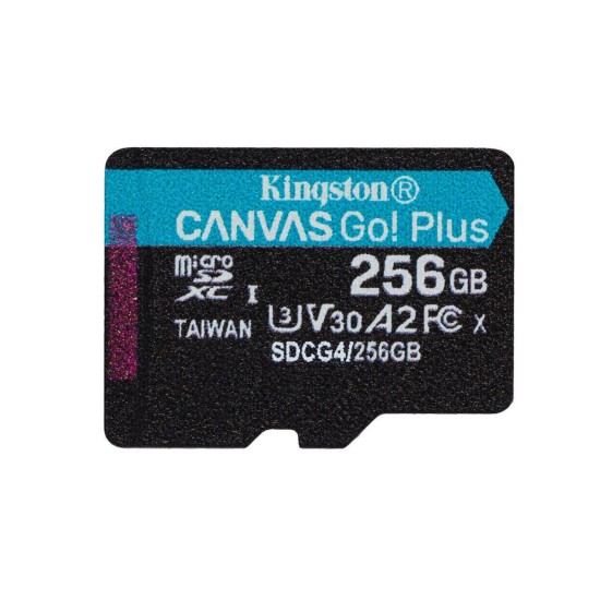 Κάρτα Μνήμης Kingston Canvas Go Plus microSDXC 256GB with Adapter (SDCG4/256GB)