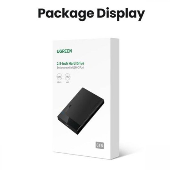 Θήκη για Σκληρό Δίσκο Ugreen 2.5" SATA III με σύνδεση USB3.0 (30847)