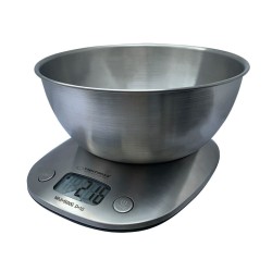 Ψηφιακή Ζυγαριά Κουζίνας Esperanza Lychee με Κάδο έως 5kg Ασημί (EKS008)