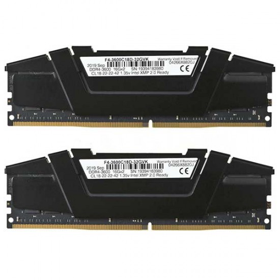 Μνήμη RAM G.Skill RipjawsV 32GB DDR4-3600MHz (F4-3600C18D-32GVK)