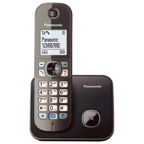 Ασύρματο Τηλέφωνο Panasonic KX-TG6811 Καφέ Ασύρματο Τηλέφωνο Panasonic KX-TG6811 Καφέ