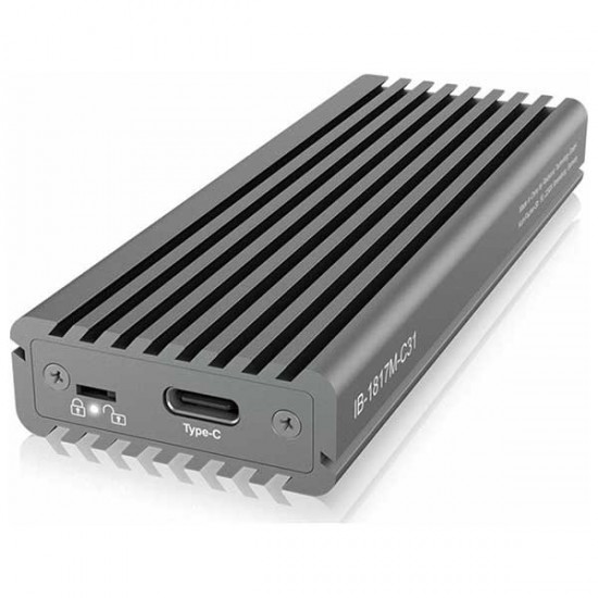 Θήκη Σκληρού Δίσκου IcyBox USB 3.1 Typ-C M.2 NVMe SSD (IB-1817M-C31)