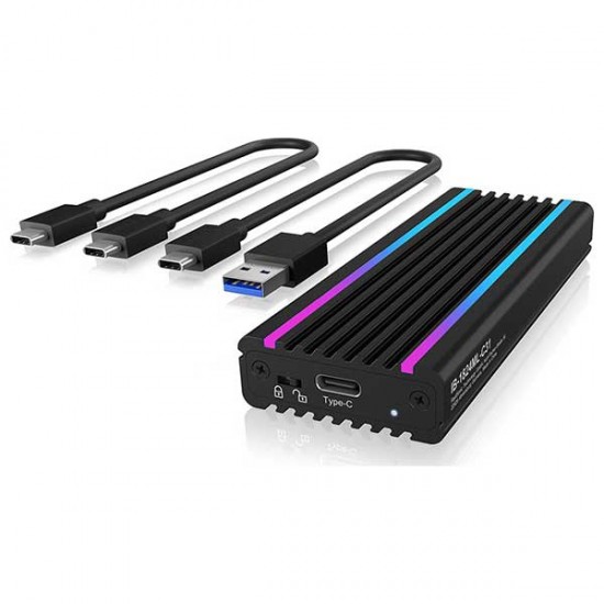 Θήκη Σκληρού Δίσκου Icy Box M.2 PCI Express NVME με σύνδεση USB 3.1 Type-C (IB-1824ML-C31)