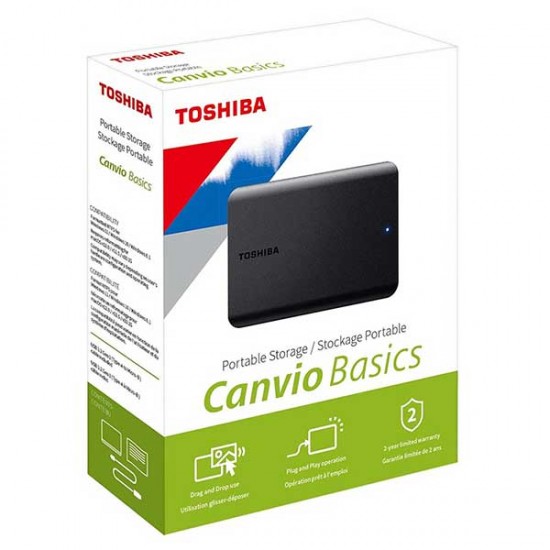 Toshiba Canvio Basics 2022 2TB (HDTB520EK3AA)
