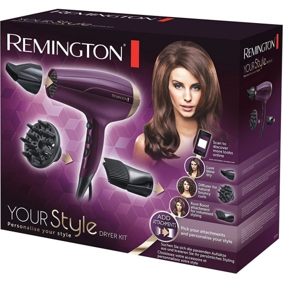 Πιστολάκι Μαλλιών Remington Purple 2300W (D5219)