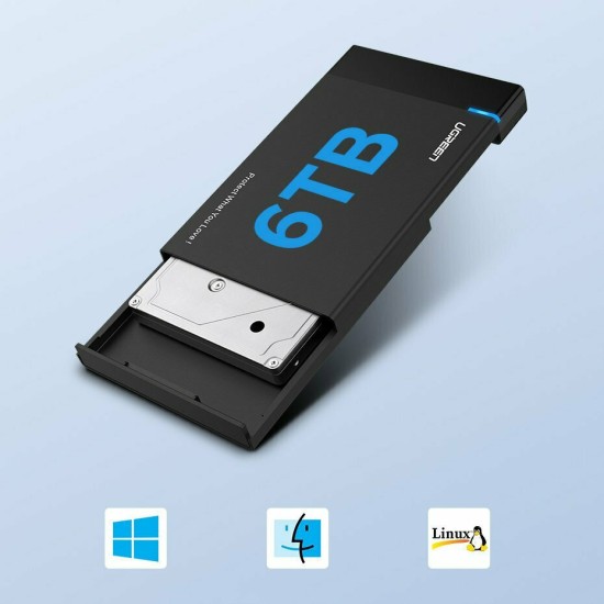 Θήκη για Σκληρό Δίσκο Ugreen 2.5" SATA III με σύνδεση USB 3.1 Type-C (US221)