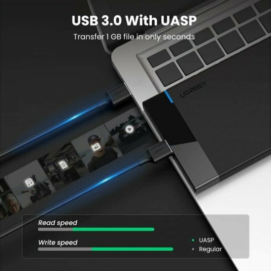 Θήκη για Σκληρό Δίσκο Ugreen 2.5" SATA III με σύνδεση USB3.0 (30848)