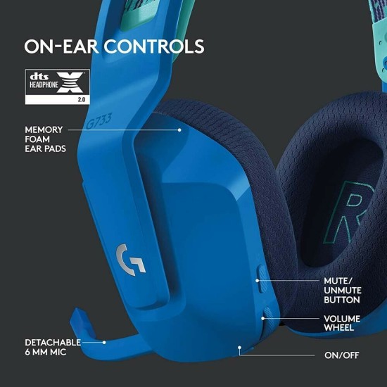Logitech G733 Lightspeed Wireless RGB Blue (981-000943)