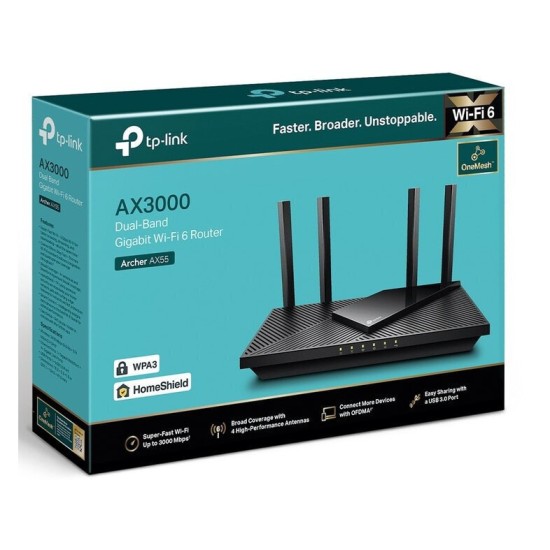 TP-LINK Ασύρματο Router Archer AX55 Pro (ARCHER AX55 Pro)