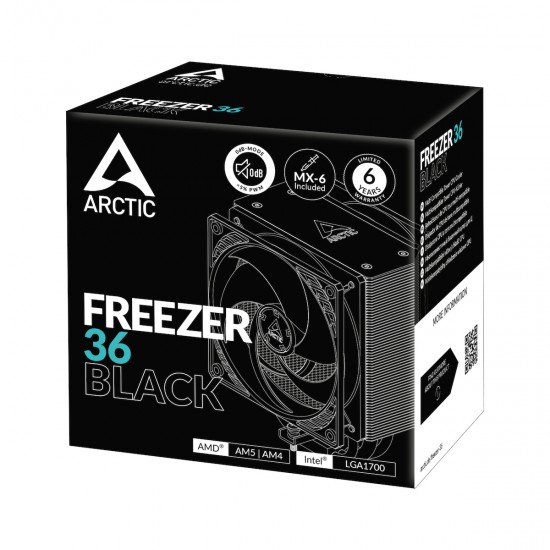 Ψύκτρα Επεξεργαστή Arctic Freezer 36 Black (ACFRE00123A)
