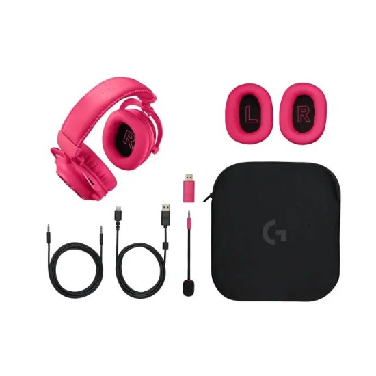 Logitech G Pro X 2 Lightspeed Wireless Magenta (981-001275)