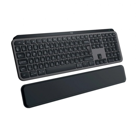 Πληκτρολόγιο Ασύρματο Logitech MX Keys S with Palm rest Graphite (920-011589)