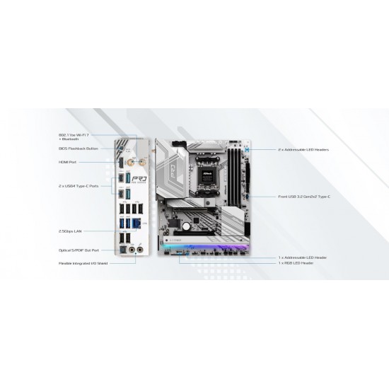 Motherboard ASRock X870 Pro RS WiFi (90-MXBQ00-A0UAYZ) Motherboard ASRock X870 Pro RS WiFi (90-MXBQ00-A0UAYZ)