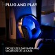 Gaming Headset Ασύρματο Logitech G535 Blue Black (939-002219)
