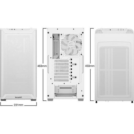 Κουτί Υπολογιστή Be Quiet Pure Base 501 Airflow Λευκό (BGW75)