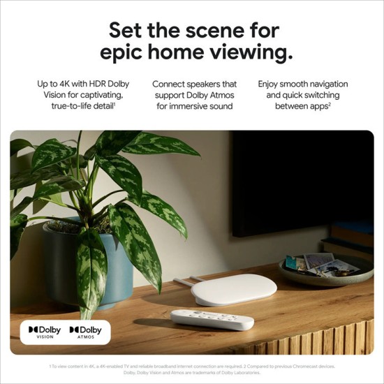 Google Tv Streamer 4k Bluetooth Wi-fi Android Tv 32 Gb (GA05662-US)