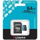 Κάρτα Μνήμης Kingston Canvas Go Plus microSDXC 64GB with Adapter (SDCG4/64GB)