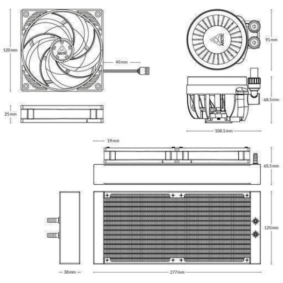 Arctic Liquid Freezer III Pro 240 Black (ACFRE00178A)
