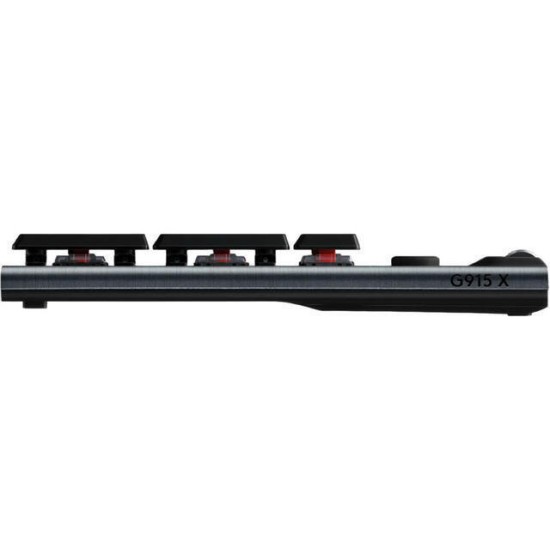 Ασύρματο Gaming Πληκτρολόγιο Logitech G915 X Lightspeed Black (920-012709)