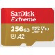 Sandisk Extreme microSDXC 256GB Class 10 U3 V30 A2 with Adapter Mobile (SDSQXAV-256G-GN6MA)