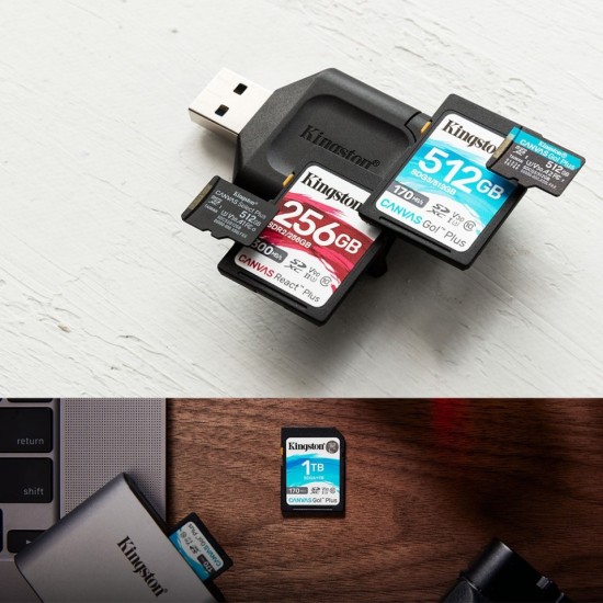 Κάρτα Μνήμης Kingston Canvas Go Plus microSDXC 64GB with Adapter (SDCG4/64GB)
