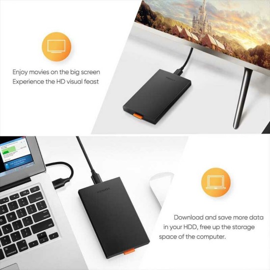 Θήκη για Σκληρό Δίσκο Ugreen 2.5" SATA III με σύνδεση USB3.0 (CM237)