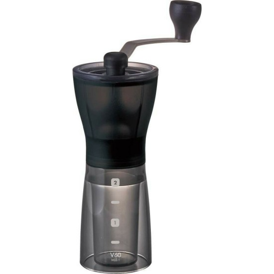 Χειροκίνητος Μύλος Άλεσης Καφέ Hario Ceramic Mini-Slim Plus Μαύρο (MSS-1DTB)
