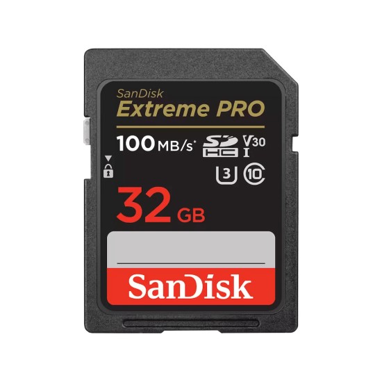 SanDisk 32GB Extreme PRO SDHC UHS-I Memory Card (SDSDXXO-032G-GN4IN)
